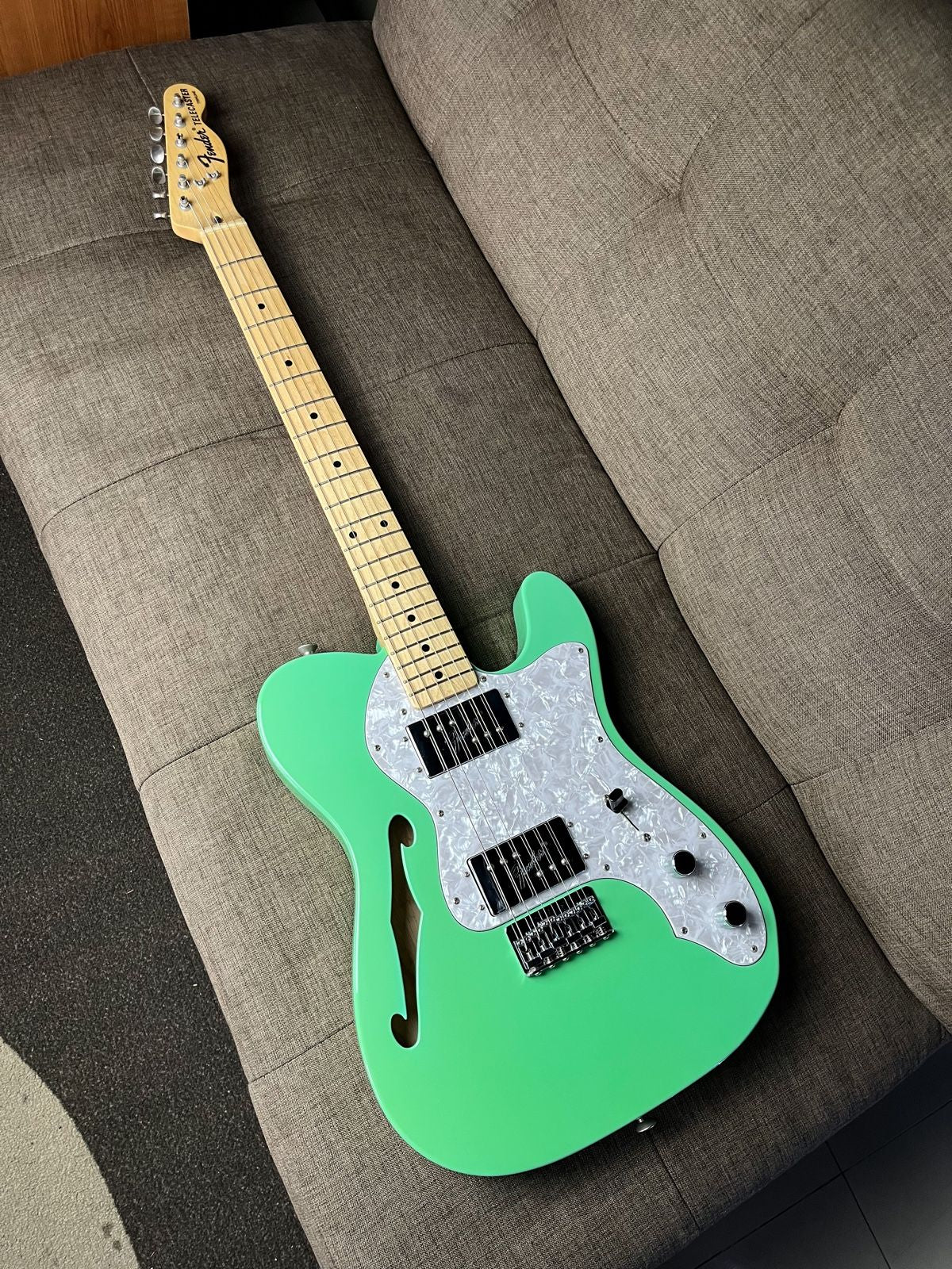 Fender telecaster traditional thinline 72 japan seafom green