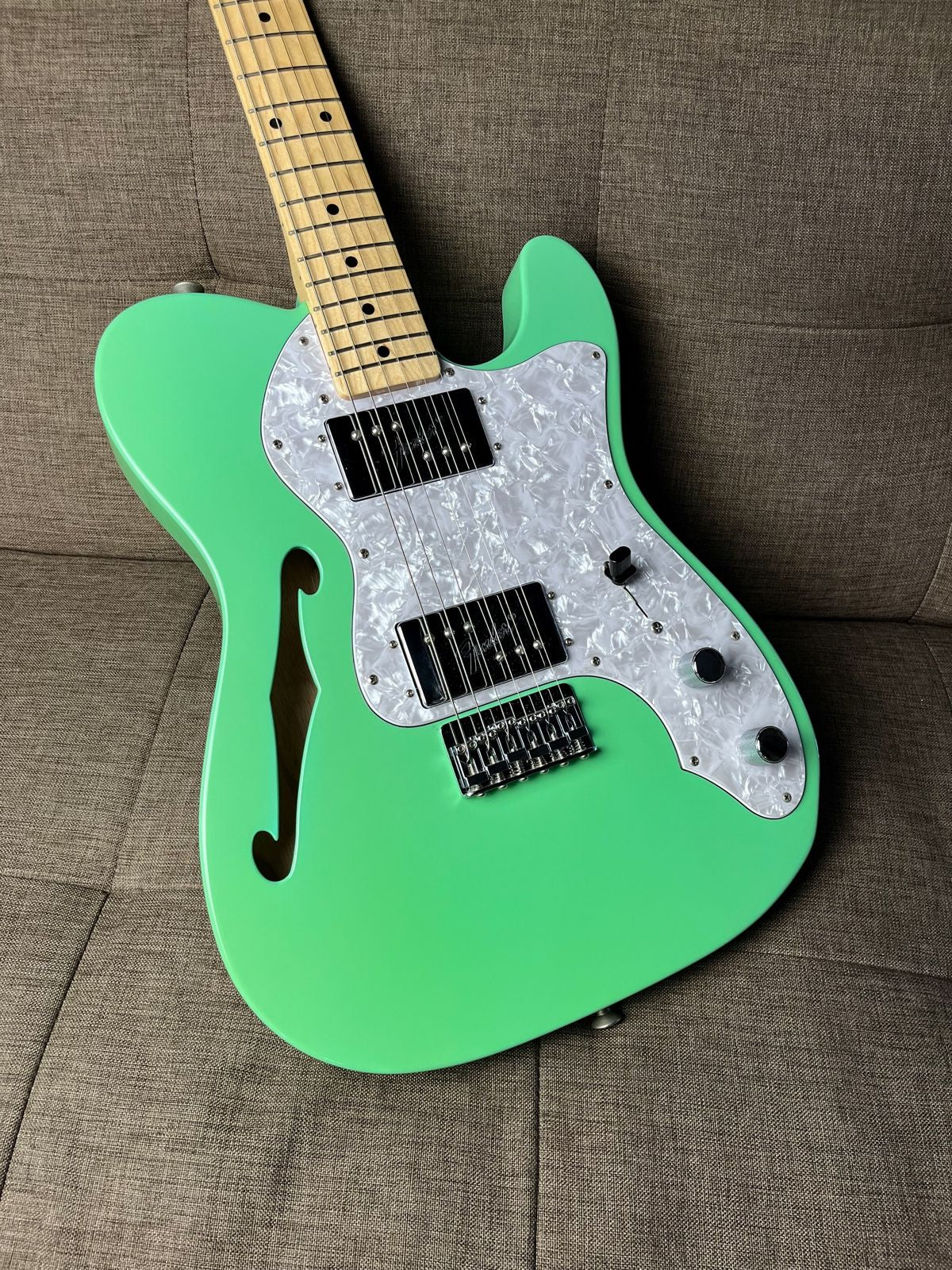 Fender telecaster traditional thinline 72 japan seafom green