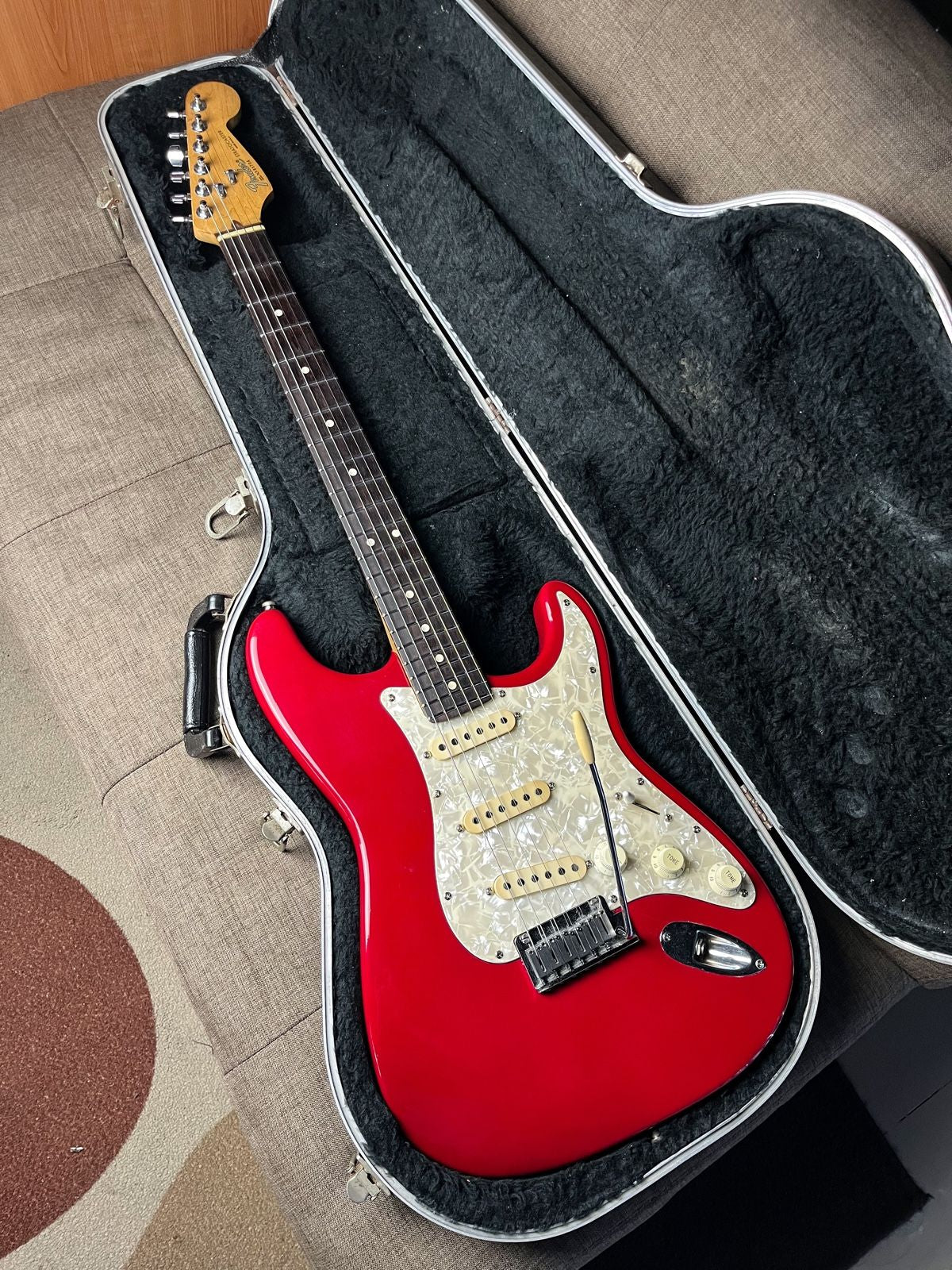 Fender stratocaster american standard 1993 candy apple red