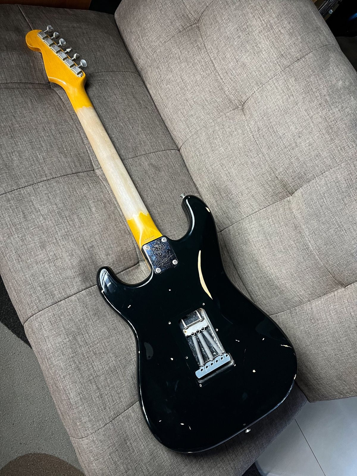 Fender stratocaster st 62 tx black relic Japan