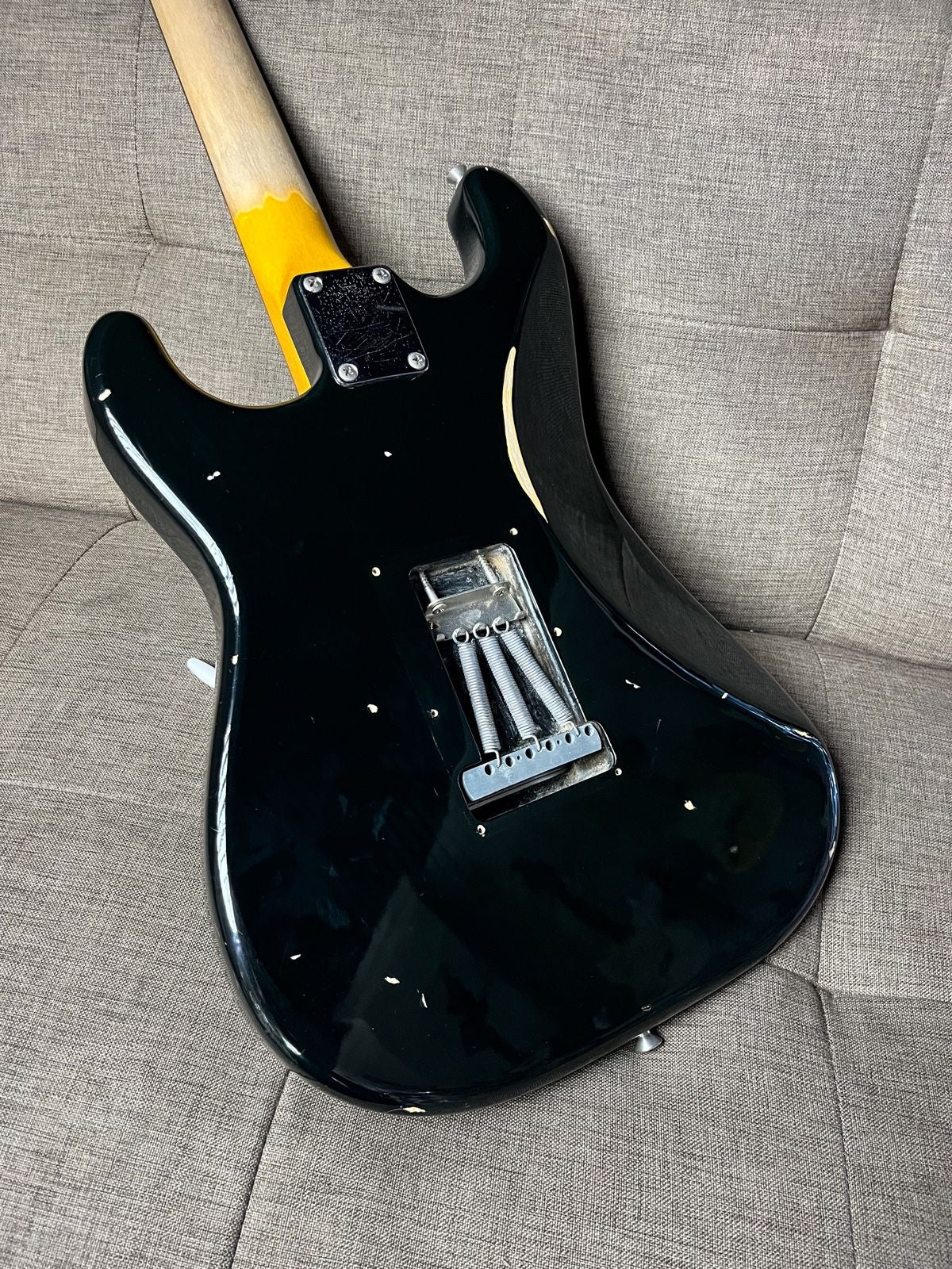 Fender stratocaster st 62 tx black relic Japan