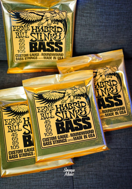 Senar Ernie Ball Hybrid Slinky Nickel Wound Electric Bass Strings 45-105