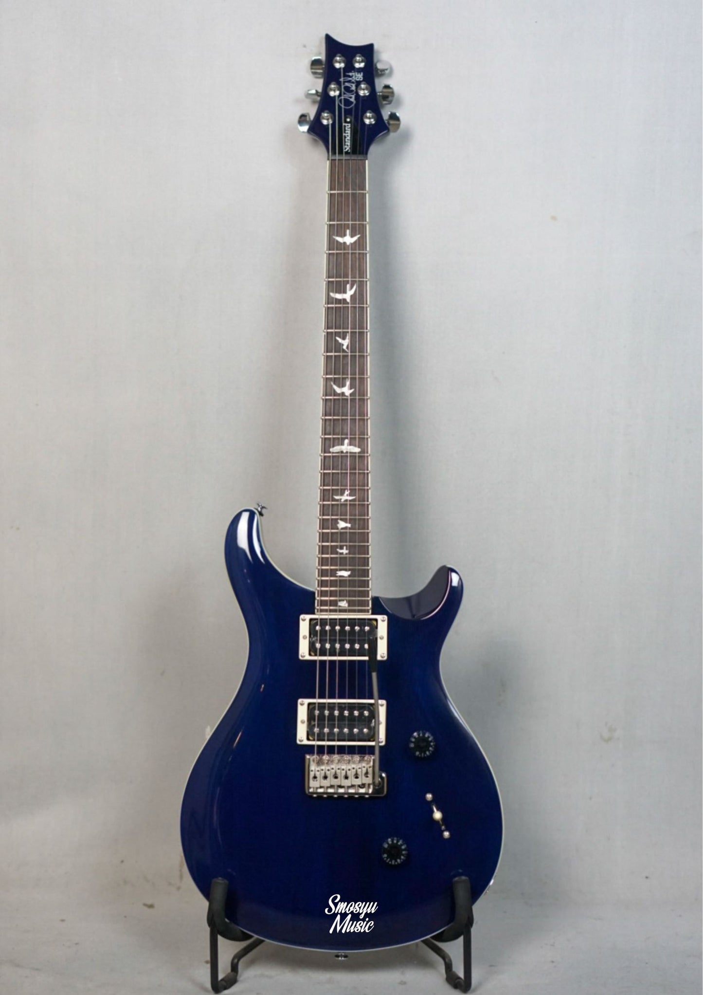 PRS SE Standard 24 Violin Top Carve Translucent Blue