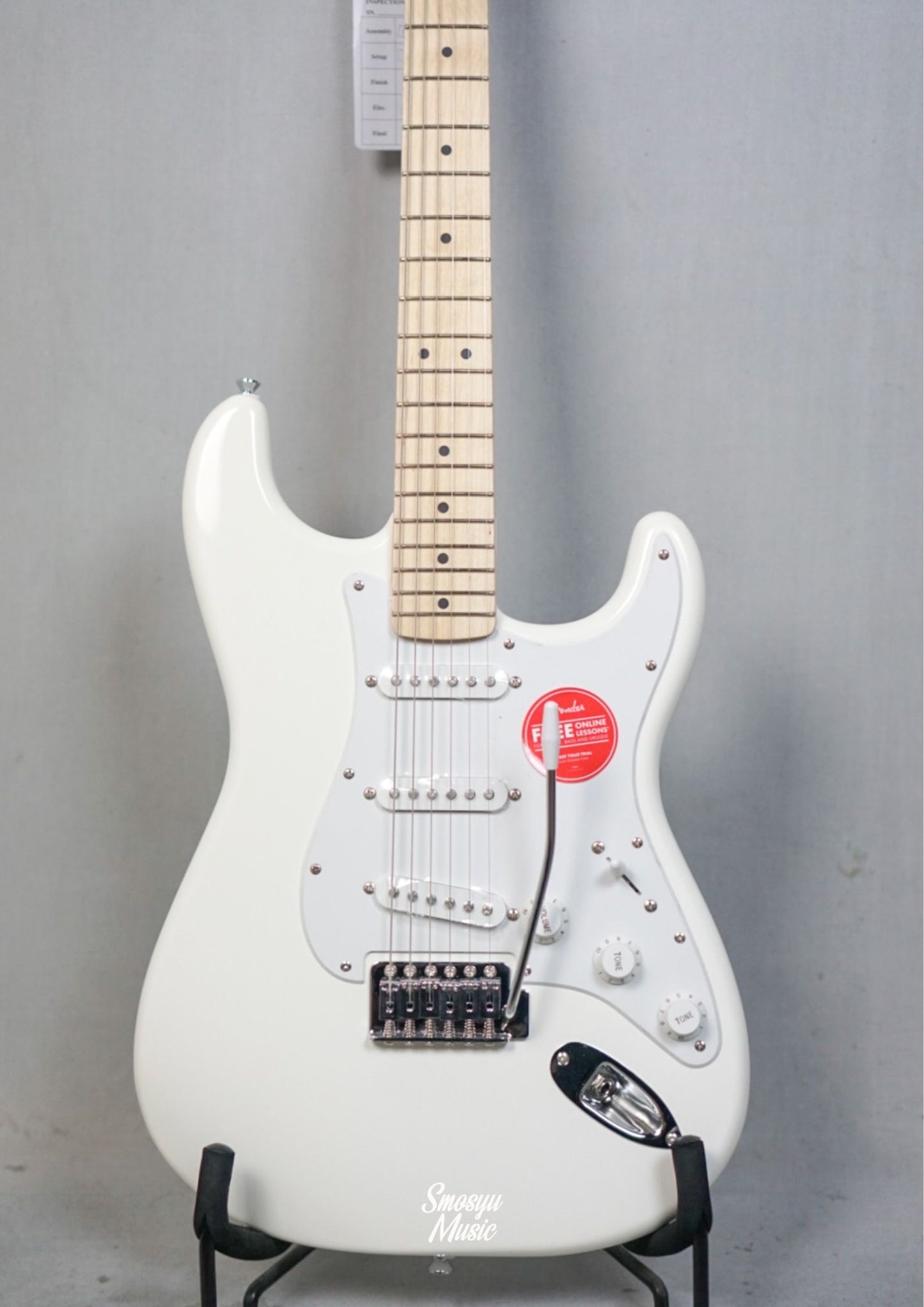 Squier FSR Sonic Stratocaster White Pickguard Maple FB Arctic White