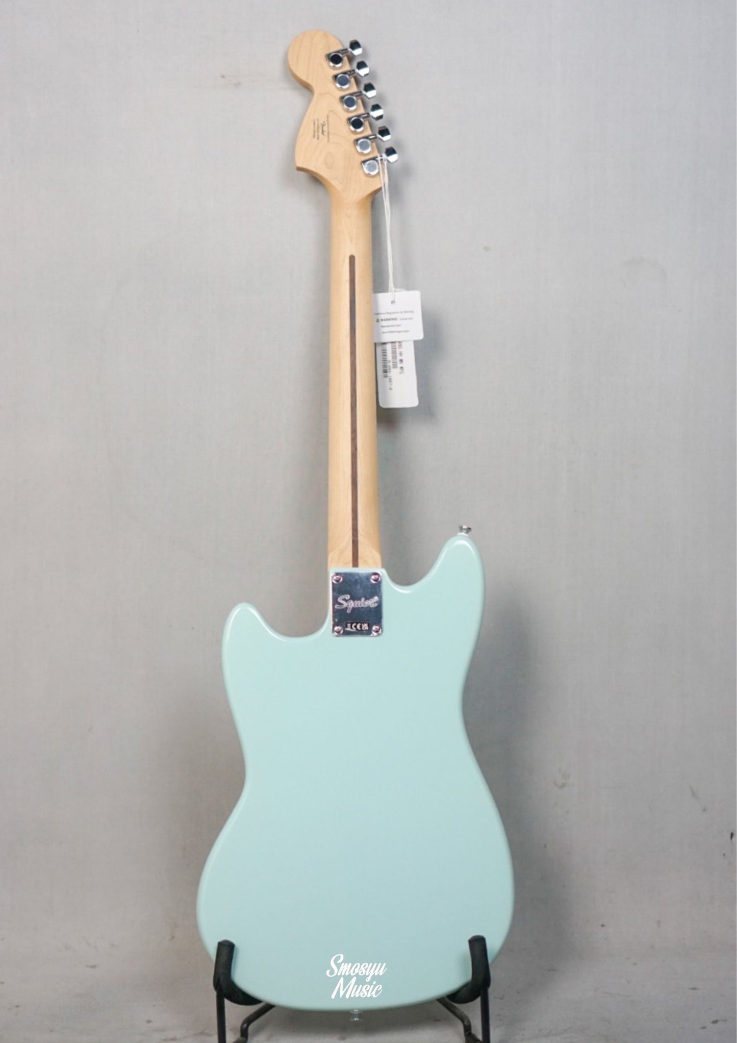 Squier Sonic Mustang HH White Pickguard Maple FB Sonic Blue