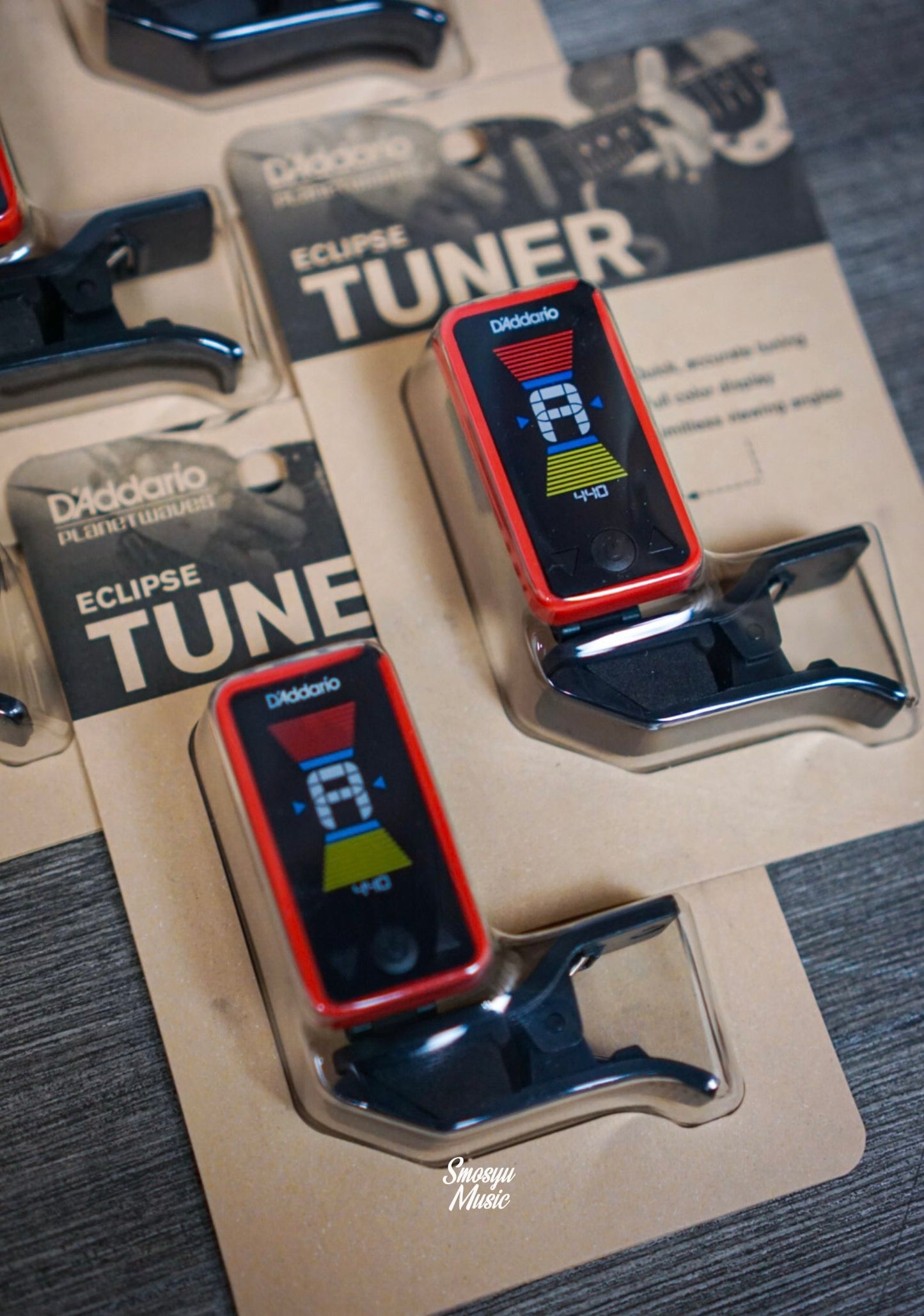 D'Addario Eclipse Tuner Red