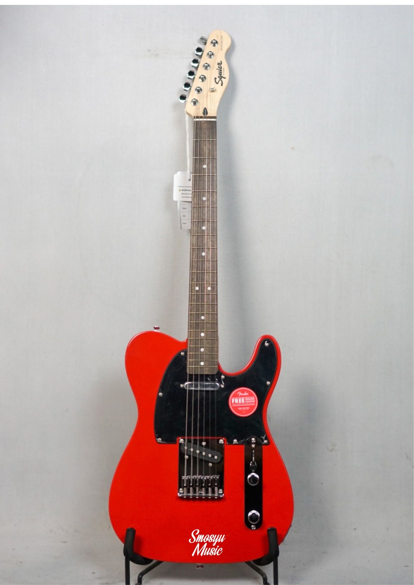 Squier Sonic Telecaster Black Pickguard Laurel FB Torino Red