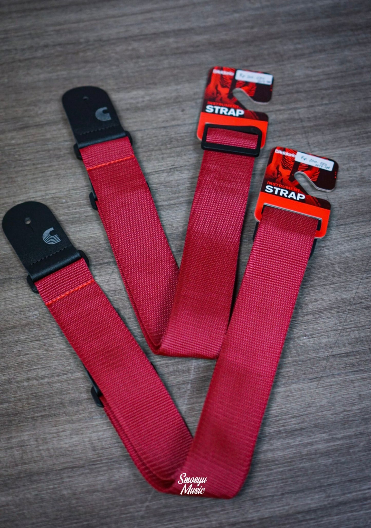 Straps Planet Waves D’Addario Leather ENDS RED