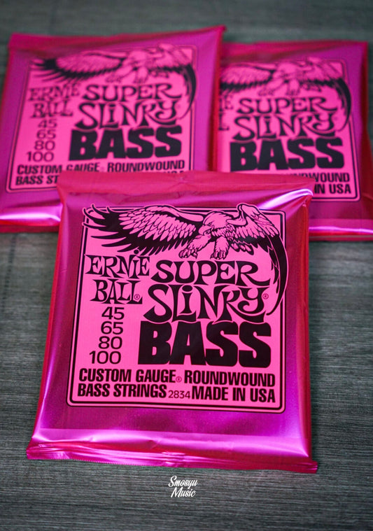 Senar Ernie Ball Super Slinky Nickel Wound Electric BASS Strings 45-100