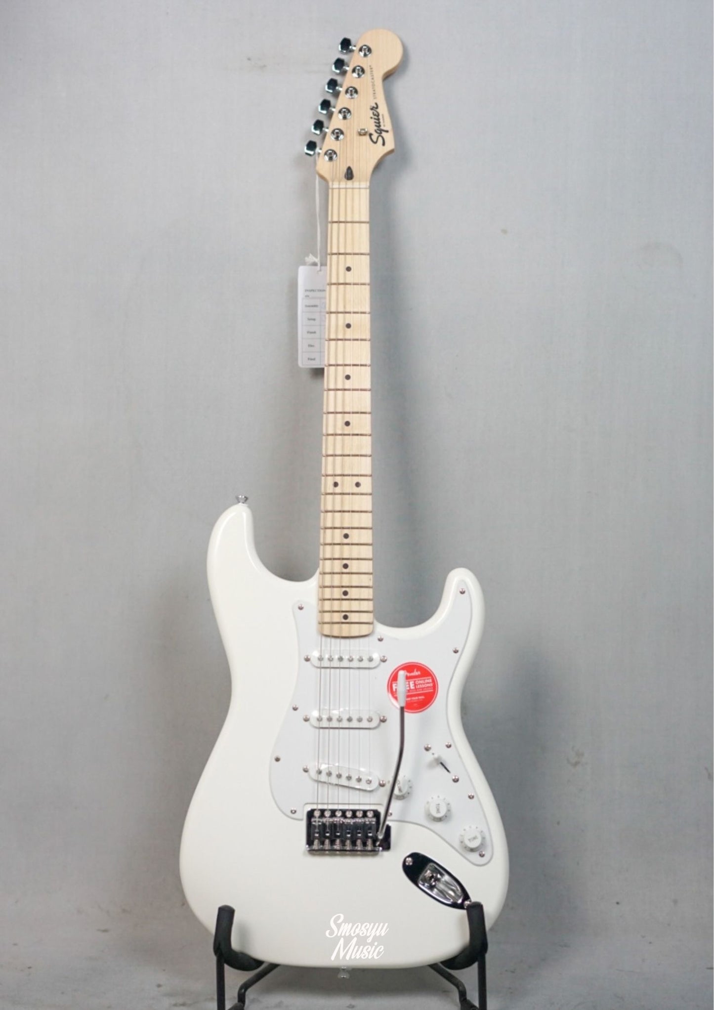 Squier FSR Sonic Stratocaster White Pickguard Maple FB Arctic White