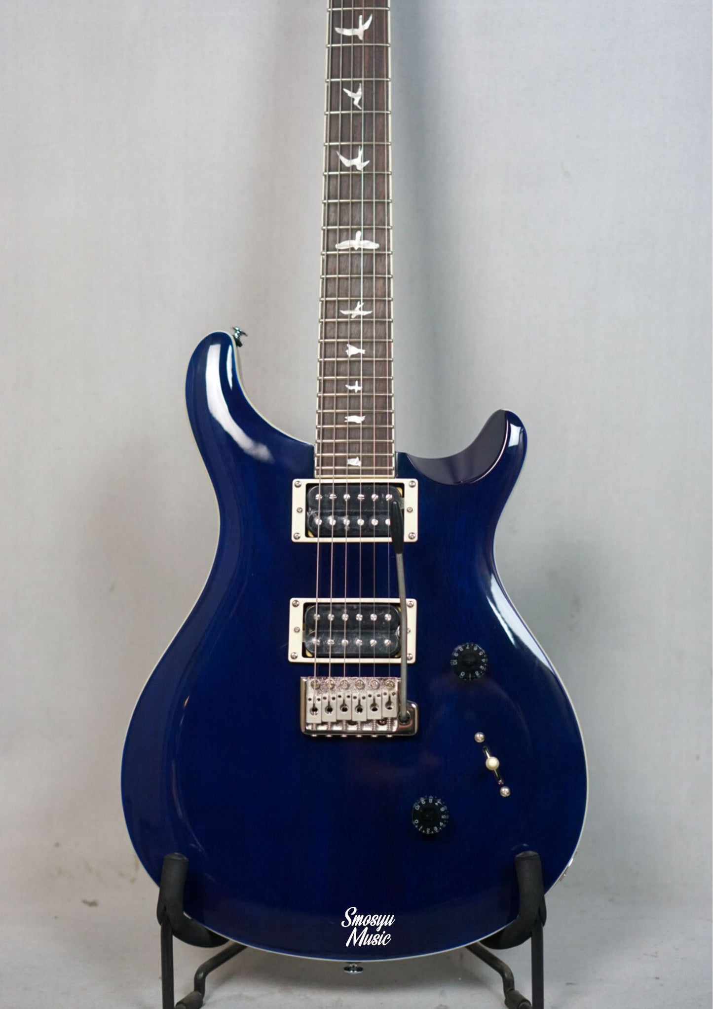 PRS SE Standard 24 Violin Top Carve Translucent Blue