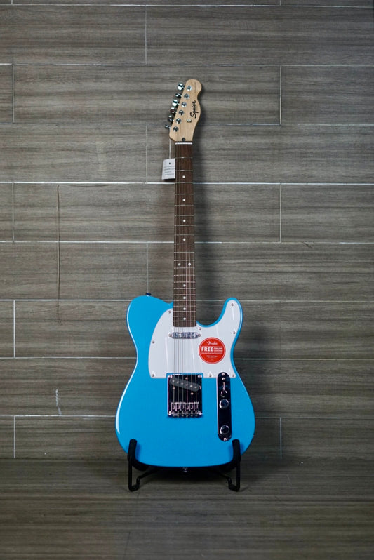 Squier Sonic Telecaster White Pickguard Laurel FB California Blue