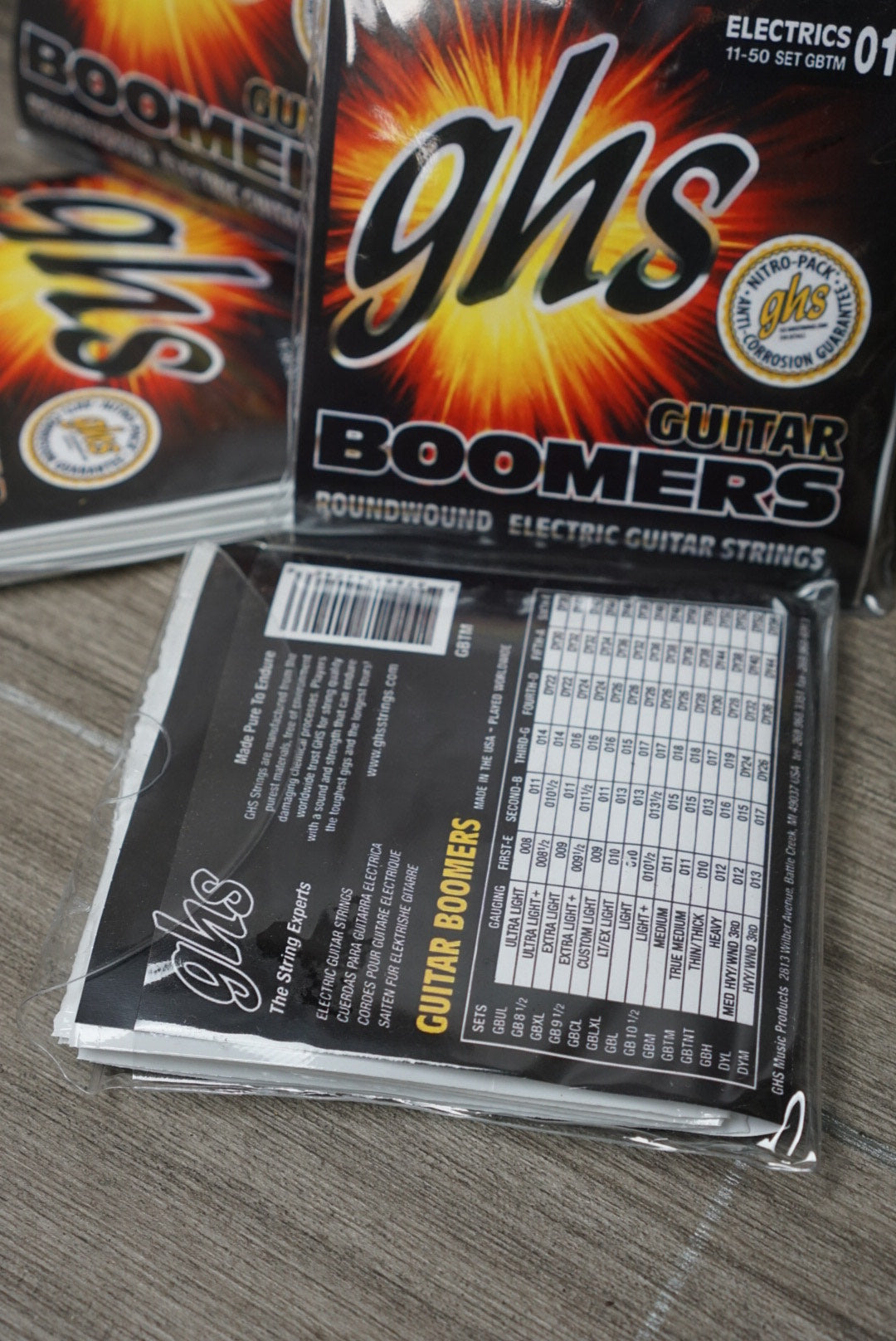 SENAR GHS BOOMERS ELECTRIC GUITAR STRINGS 11-50