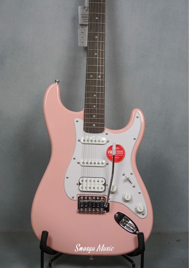 Squier Bullet HSS Stratocaster Laurel FB Shell Pink