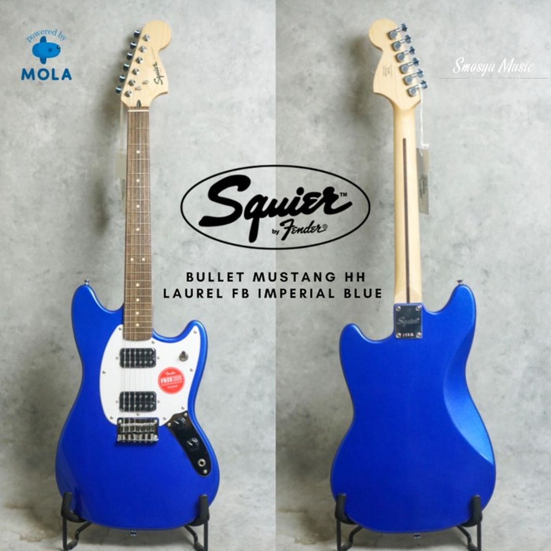 Squier Bullet Mustang HH Laurel FB Imperial Blue