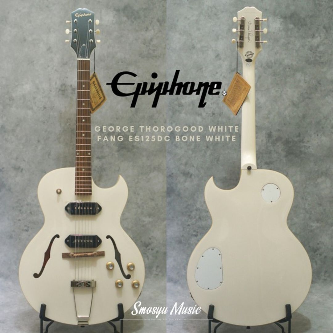 Epiphone George Thorogood White Fang ES125DC Bone White