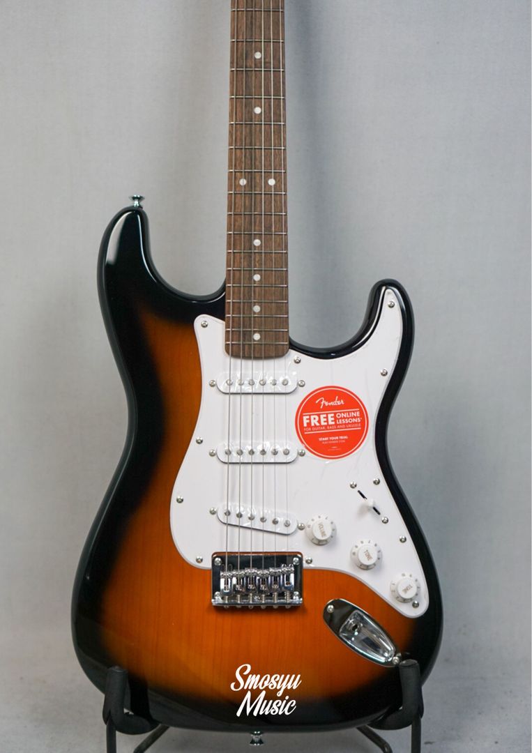 Squier Bullet Stratocaster Hardtail Laurel FB Brown Sunburst