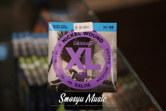 Senar Gitar Electric Guitar String D'Addario EXL115 11-49