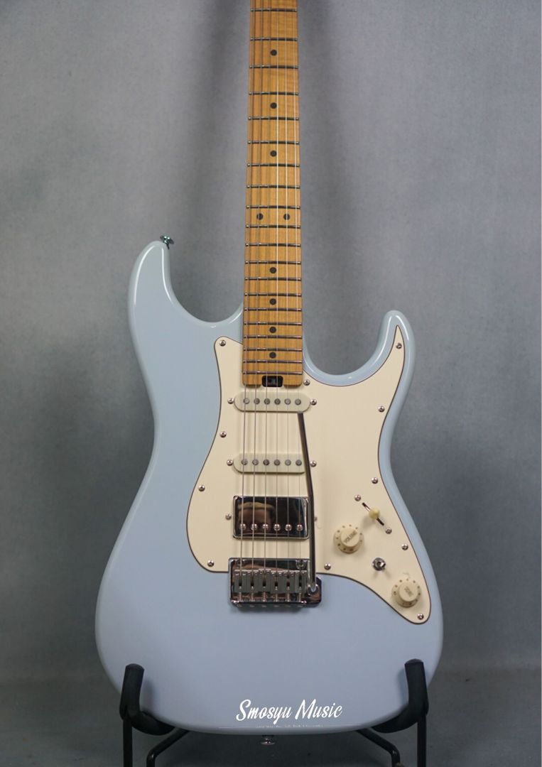 Soloking Classic MK-II Classic Roasted Maple FB & Pickups Seymour Duncan TB14 In Sonic Blue