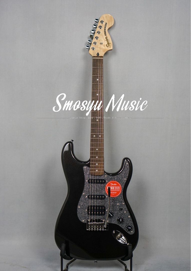 Squier FSR Affinity Series Stratocaster HSS Laurel FB Metallic Black