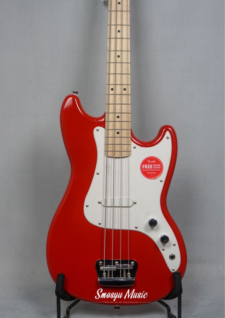 Squier Bronco 4 String Bass Maple FB Torino Red