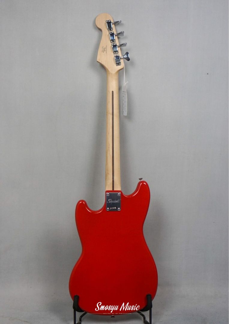 Squier Bronco 4 String Bass Maple FB Torino Red