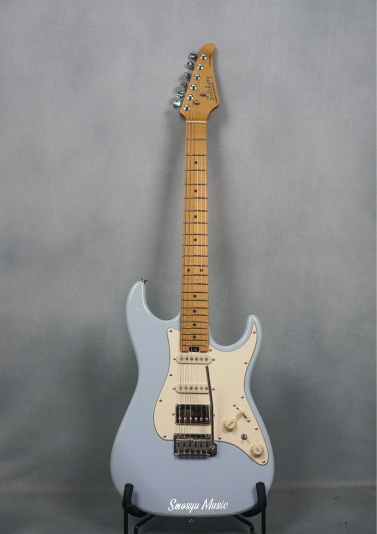 Soloking Classic MK-II Classic Roasted Maple FB & Pickups Seymour Duncan TB14 In Sonic Blue