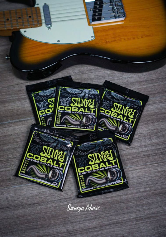 Senar Ernie Ball Reguler Slinky Cobalt Electric Guitar Strings 10-46