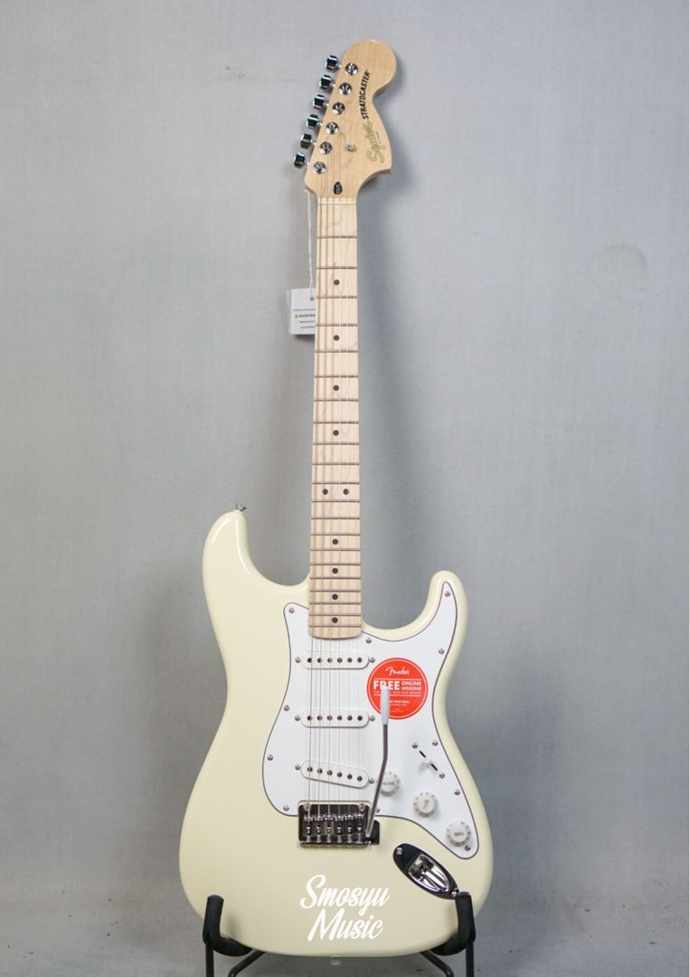 Squier Affinity Series Stratocaster Maple FB Olympic White