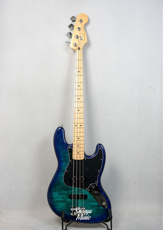 Fender Limited Edition Player Jazz Bass Plus Top In Blue Burst