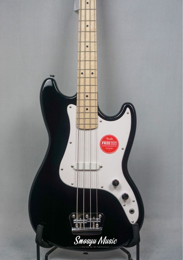 Squier Bronco 4 String Bass Maple FB Black