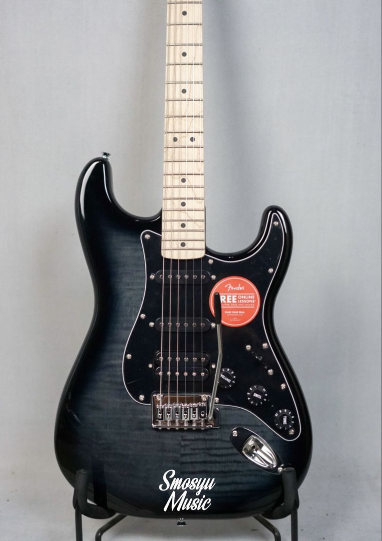 Squier Affinity Series HSS FMT Stratocaster Maple FB Black