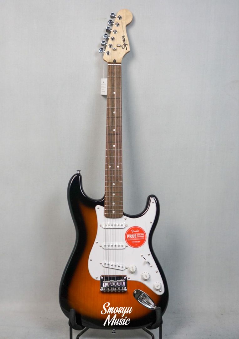 Squier Bullet Stratocaster Hardtail Laurel FB Brown Sunburst