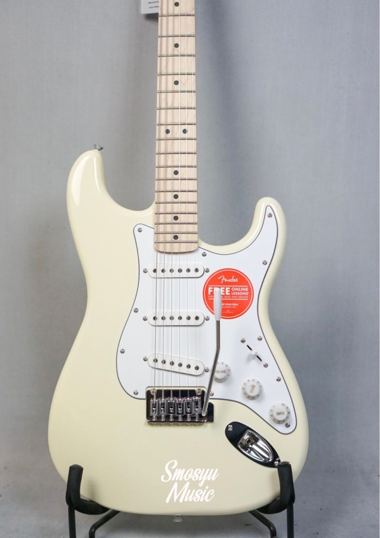 Squier Affinity Series Stratocaster Maple FB Olympic White