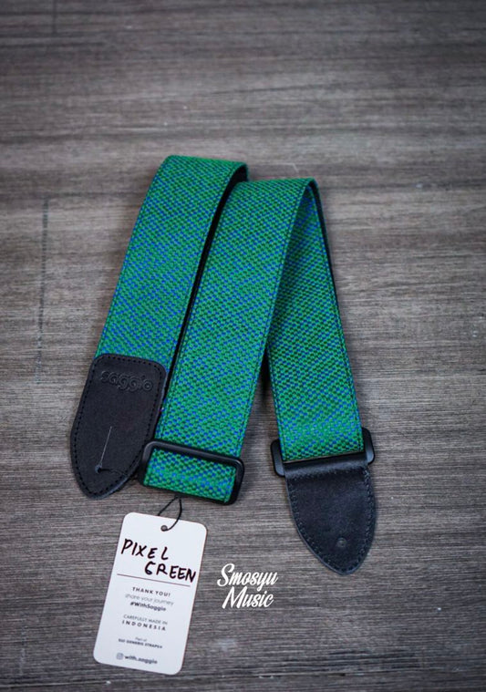 Strap Guitar Pixel Green