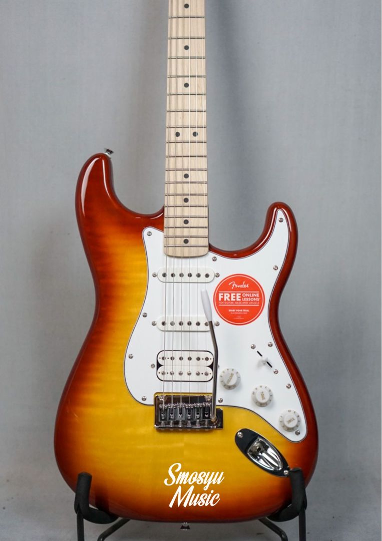 Squier Affinity Series Stratocaster HSS FMT Maple FB Sienna Sunburst