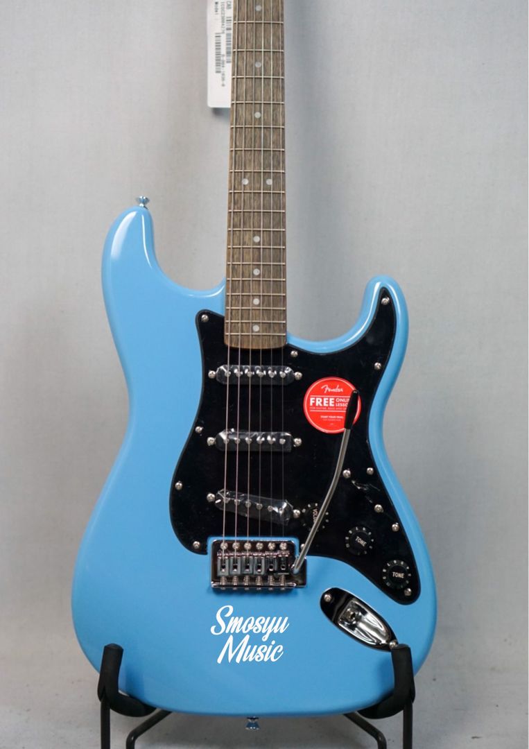 Squier Sonic Stratocaster w/Black Pickguard Laurel FB California Blue