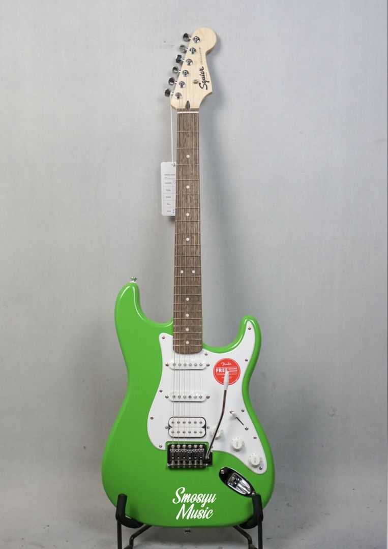 Squier FSR Sonic Stratocaster HSS Laurel FB Lime Green