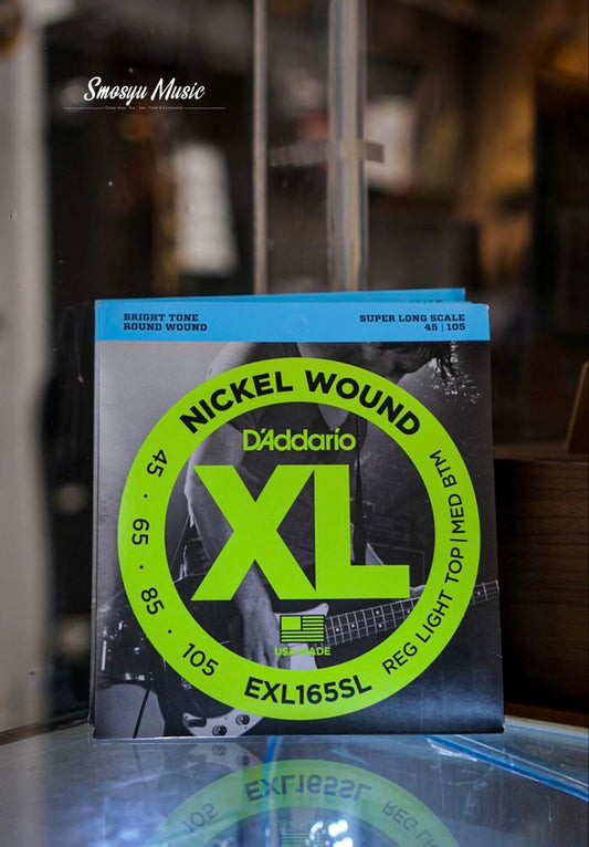 Senar Bass D’Addario Super Long Scale Nickel Wound EXL165SL Reg Light Top 45-105