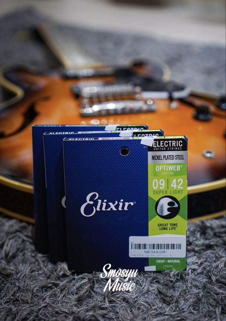 Senar Elixir 19002 Optiweb Electric Guitar Strings 09-42