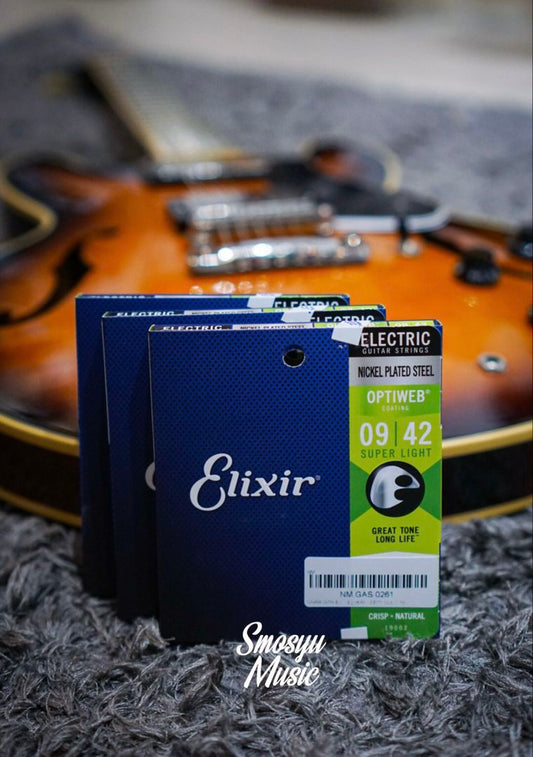 Senar Elixir 19002 Optiweb Electric Guitar Strings 09-42