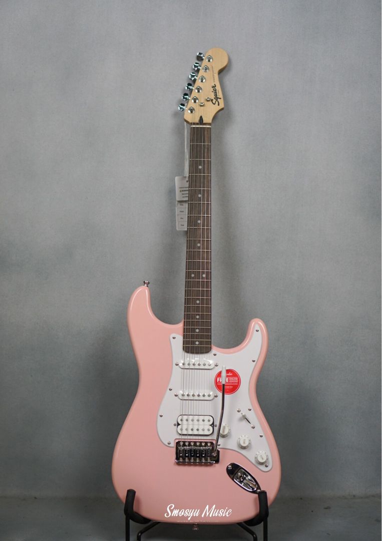 Squier Bullet HSS Stratocaster Laurel FB Shell Pink