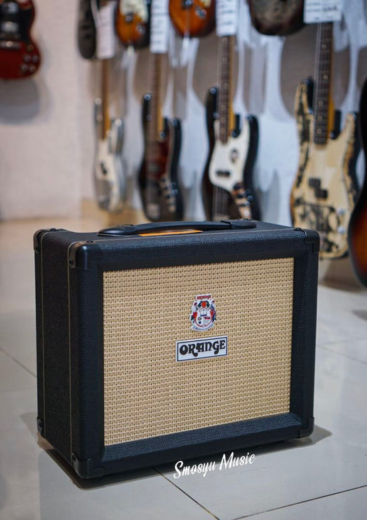 Ampli Orange D-Crush-20-BK Twin Channel Solid State Crush 1X8 Combo With Cabsim Headphone Out 20W In Black