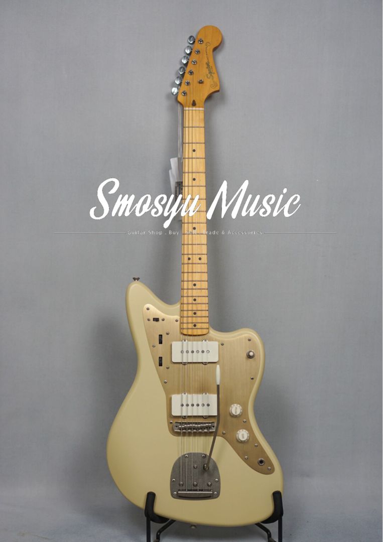 Squier 40th Anniversary Vintage Edition Jazzmaster Maple FB Satin Desert Sand