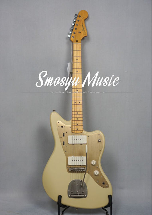 Squier 40th Anniversary Vintage Edition Jazzmaster Maple FB Satin Desert Sand